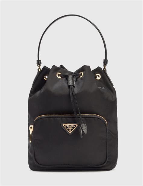 prada nylon bucket bag